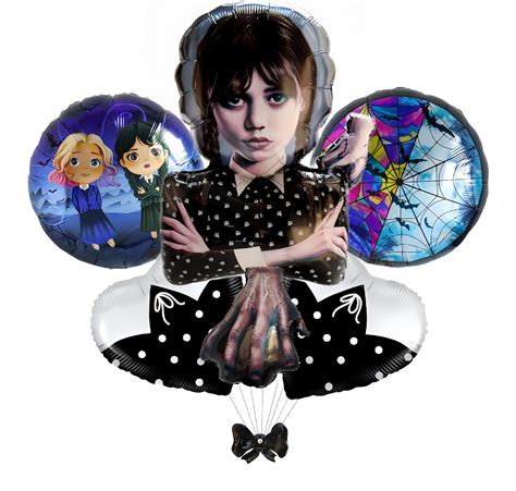 Amazon Pcs Wednesday Addams Balloons Wednesday Theme Party