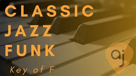 Classic Jazz Funk Jam Track Piano Synth Play Along Backing Track