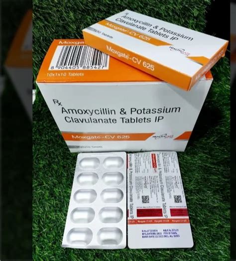 Moxgate CV Amoxycillin Potassium Clavulanate 625 Tablets At Rs 2000 Box