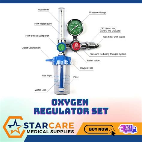 Regulator For Oxygen Tank, Health & Nutrition, Medical Supplies & Tools ...