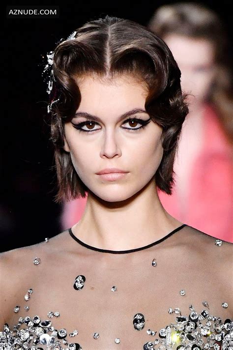 Kaia Gerber S Slightly Nude Photos From The Miu Miu Fashion Show As Part Of The Paris Fashion