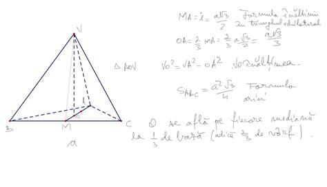 Cum Se Afla Inaltimea In Piramida Triunghiulara Regulata Brainlyro