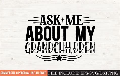 Ask Me About My Grandchildren Svg Graphic By Design Lrj · Creative Fabrica