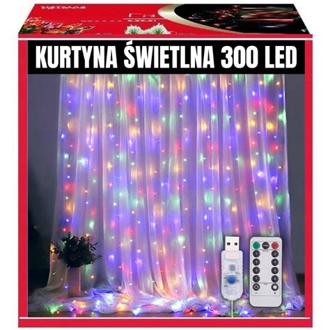 Kurtyna Wietlna Lampki Led X Usb Wi Teczne Choinkowe Girlanda