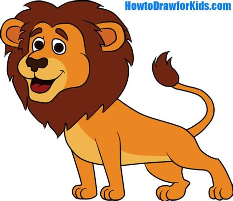 Easy Lion Drawing For Kids at GetDrawings | Free download