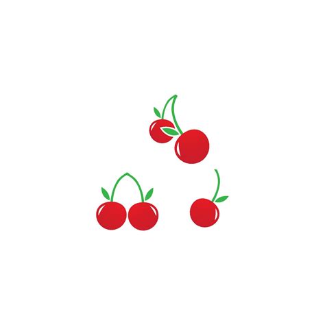 Cherry logo vector 14601107 Vector Art at Vecteezy