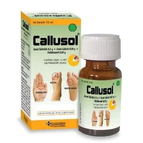 Callusol Ml Obat Tetes Kesehatan Kalusol Untuk Mengatasi Sakit Kulit