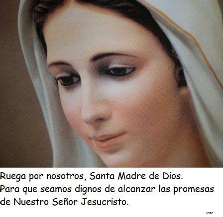 Ruega Por Nosotros Santa Madre De Dios Para Que Seamos Dignos De