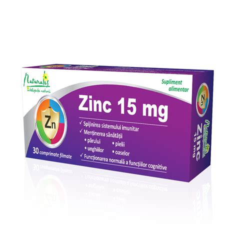 Naturalis Zinc 15 Mg X 30 Comprimate Catena Ro