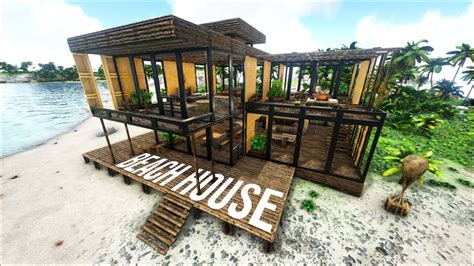 Ark Survival Evolved Modern Beach House Youtube