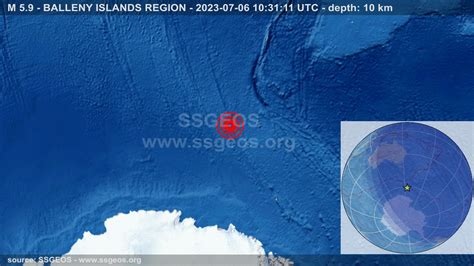 SSGEOS On Twitter Earthquake M 5 9 BALLENY ISLANDS REGION 2023