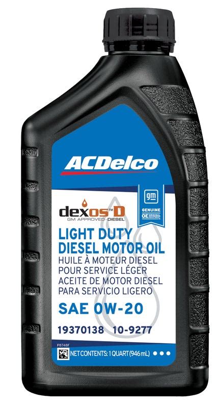 Engine Oil 0w 20 Dexos D Diesel 19370138 Group 1 Auto Parts