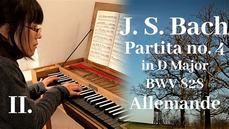 J S Bach On Clavichord Partita No 4 BWV 828 II Allemande 2 7