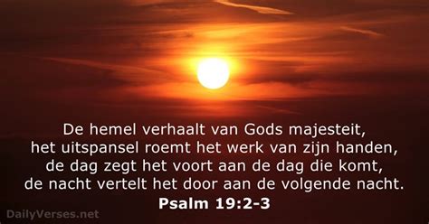 Psalm 19 2 3 BGT Bijbeltekst Van De Dag DailyVerses Net