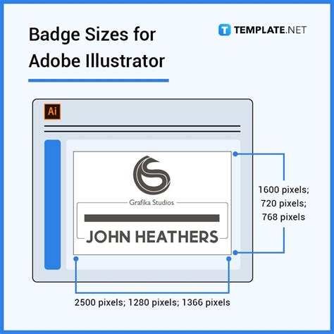 Badge Sizes Dimension Inches Mm Cms Pixel
