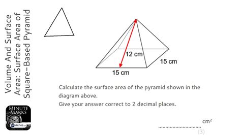 Surface Area Of A Square Based Pyramid