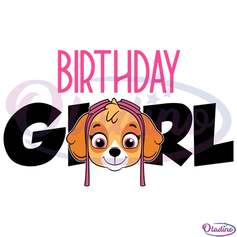 Paw Patrol Skye Svg Digital File Birthday Svg Happy