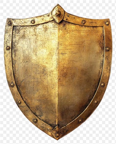 Png Antique Golden Medieval Shield Free Png Rawpixel