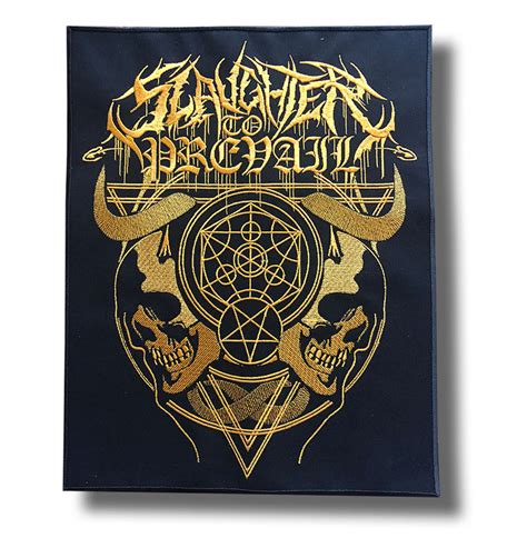 Slaughter to prevail - embroidered patch 28x35 CM | Patch-Shop.com