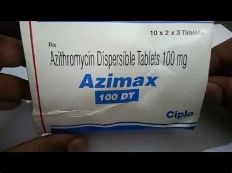 Azithromycin Tablet Azimax Dt 100mg Tab At Rs 100strip Of 3 Tablets In Nagpur Id 25928190512