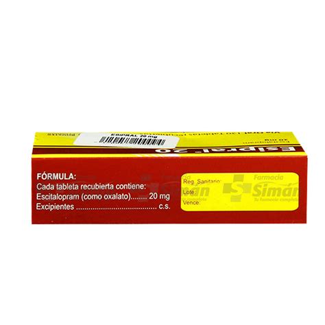 Esipral 20 Mg Tienda Catracha Salud