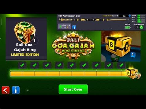 8 Ball Pool Bali Goa Gajah Win Streak Winning Anniversary Cue With