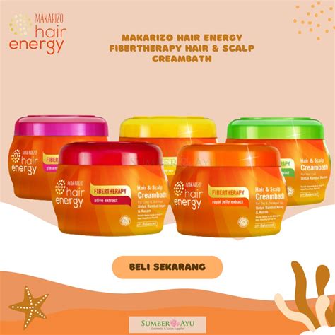 Jual Makarizo Hair Energy Fibertherapy Hair Scalp Creambath Shopee