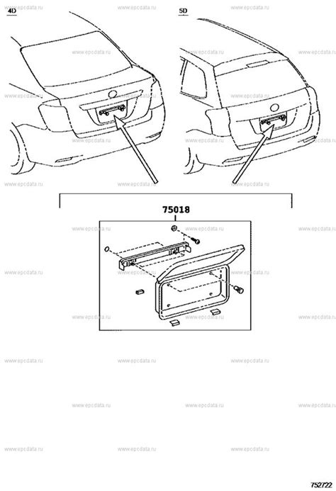 Toyota Corolla Body Parts Diagram