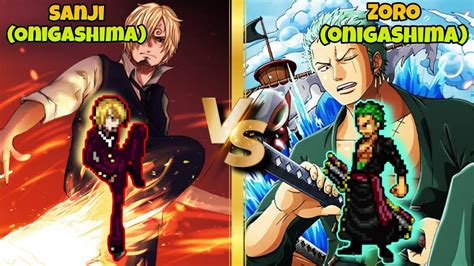 Jump Force Mugen Zoro Onigashima Vs Sanji Onigashima Youtube