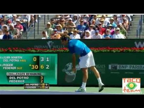 Federer Vs Del Potro 2012 Taco Team YouTube