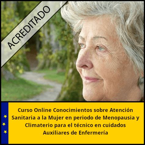 Curso Acreditado CFC Atención A Mujer En Periodo Climaterio