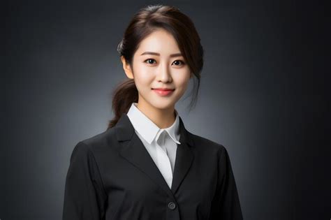 Premium Photo A Female White Collar Worker Wearing Work Clothes Asian