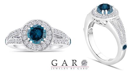 Blue Diamond Engagement Rings - Jewelry by Garo