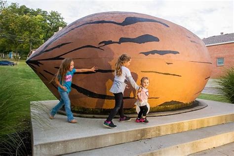 Worlds Largest Pecan Replica Sculpture World Record In Brunswick