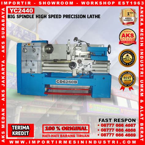 Jual Mesin Bubut 60 X 100 Cm Spindle High Speed Lathe Machine Yc2440