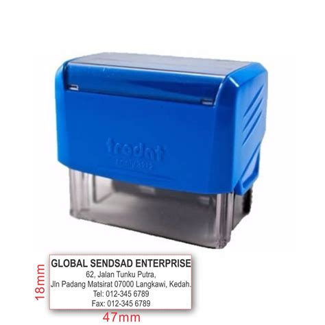 Customised Trodat Self Inking Stamp X Mm Wholesales