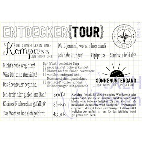 Aeh Design Gummistempel N Stempelset Auf Entdeckertour Reisen S