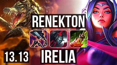 Renekton Vs Irelia Top 1413 Legendary 300 Games Euw