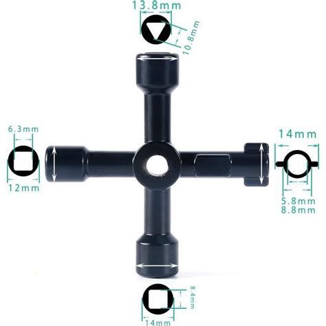 Clé triangulaire pour compteur d eau Outil multifonction Armoire de