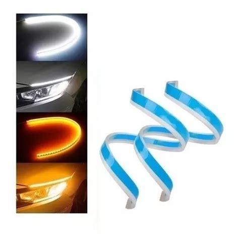 Tira Led Drl Flexible 60 Cm Secuencial Interior Exterior