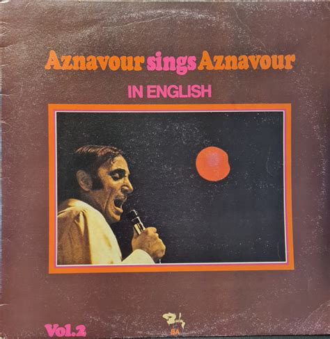 Charles Aznavour Aznavour Sings Aznavour In English Vol Vinyl