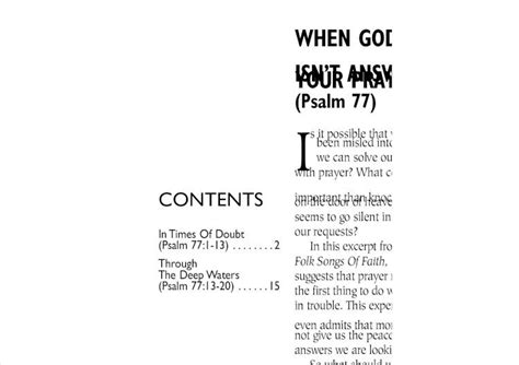 Pdf When God Isnt Answering Your Prayer Psalm Dokumen Tips