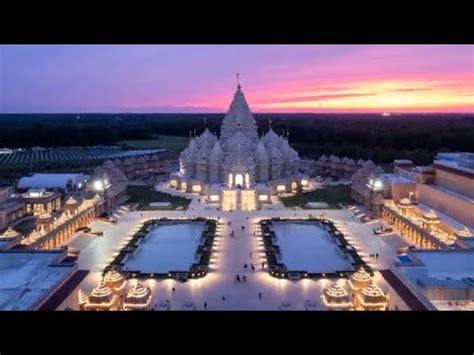 Swaminarayan Akshardham Hindu Temple In New Jersey USA YouTube