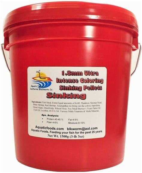 Amazon Aquatic Foods Inc 1 8 Mm Sinking Ultra Intense Color