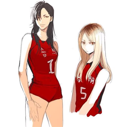 Kuroo And Kenma Genderbent Haikyuu Genderbend Manga Haikyuu