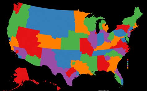 If The 50 States Were Redrawn To Be Equal In Population Illustrated