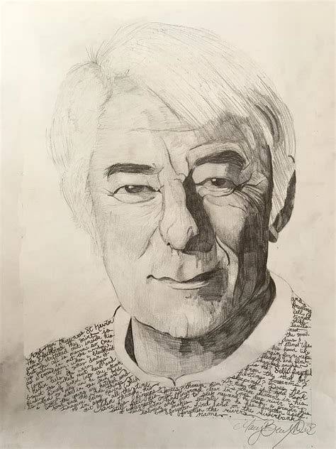 Seamus Heaney Drawing By Macy Allen Fine Art America