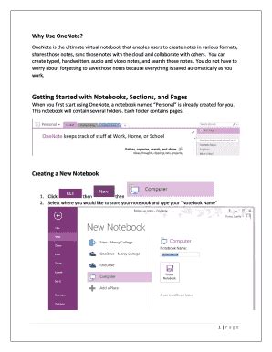 Fillable Online Why Use Onenote Fax Email Print Pdffiller