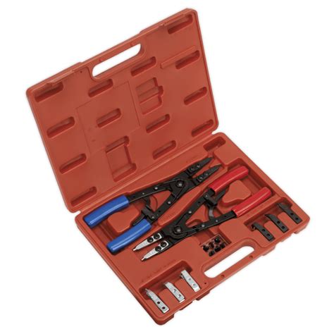 Circlip Pliers Set Internalexternal 265mm Heavy Duty Anvil Tool