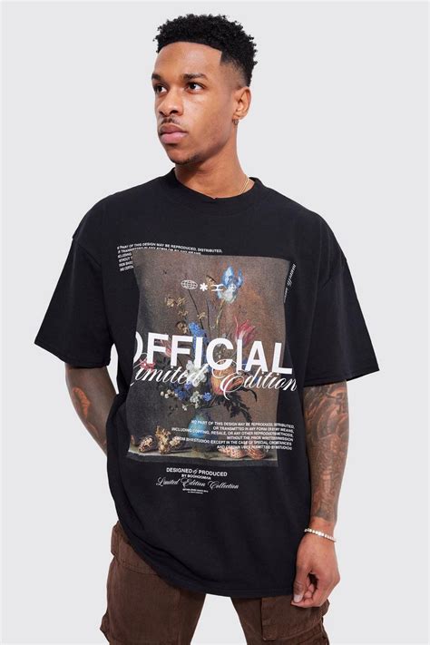 Mens Oversized Graphic T Shirt Boohoo Uk